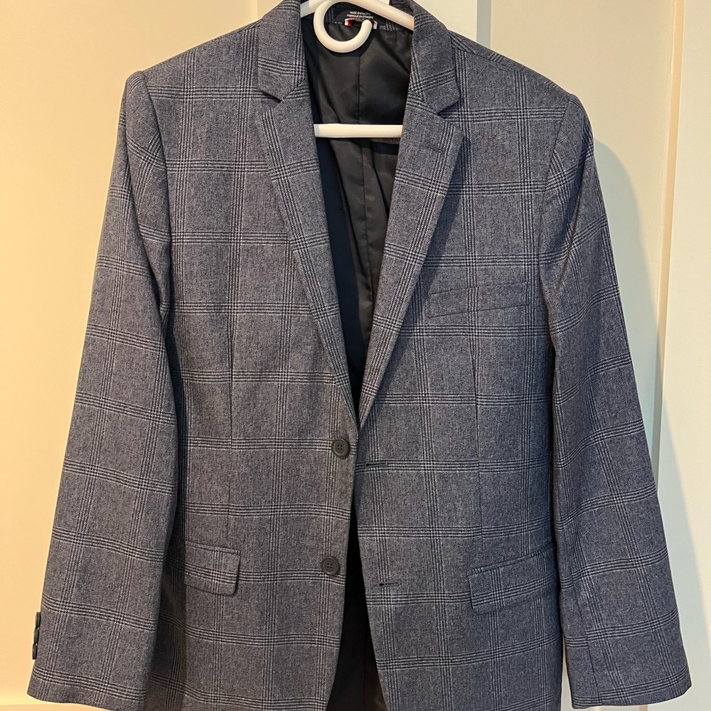 Tommy Hilfiger Blue Checkered Blazer